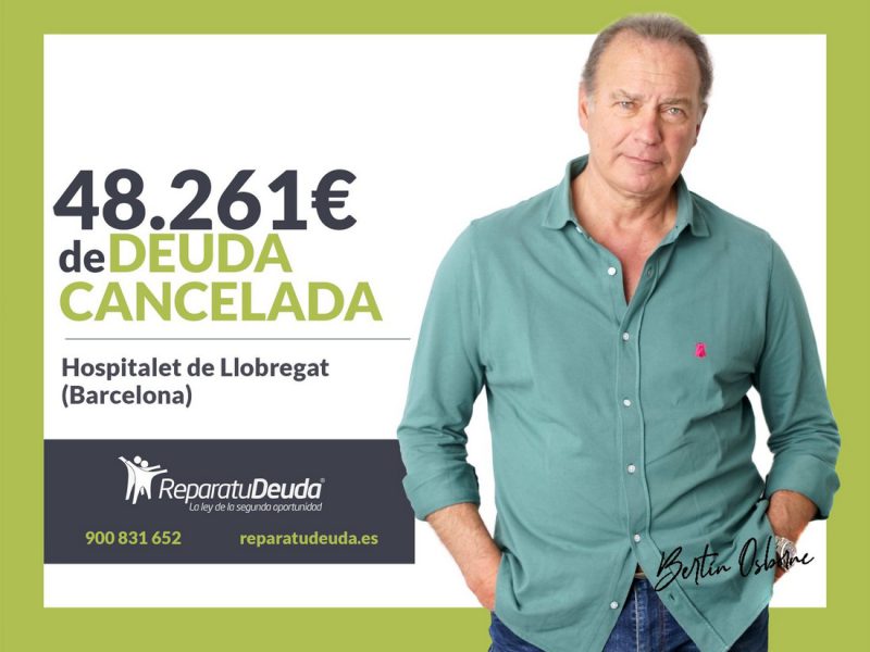 Repara tu Deuda cancela 48.261? en L'Hospitalet de Llobregat (Barcelona) con la Ley de Segunda Oportunidad