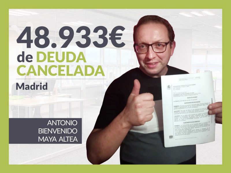 Repara tu Deuda Abogados cancela 48.933? en Madrid con la Ley de Segunda Oportunidad