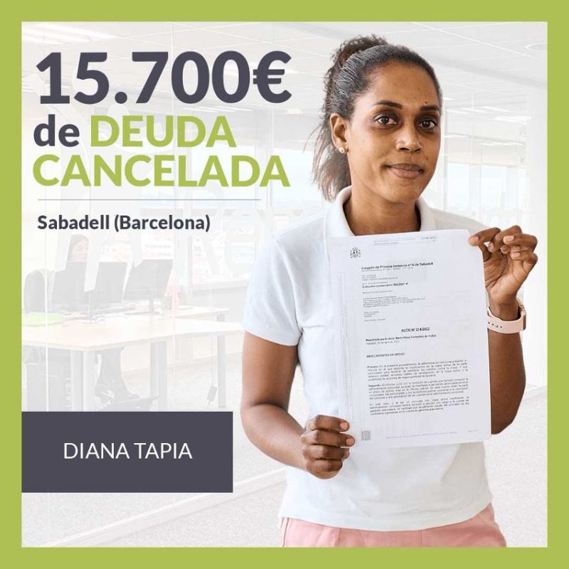 Repara tu Deuda Abogados cancela 15.700 ? en Sabadell (Barcelona) con la Ley de Segunda Oportunidad