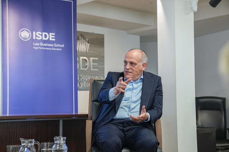 Europapress 5881822 Presidente Laliga Javier Tebas Presentacion Isde Sports Convention