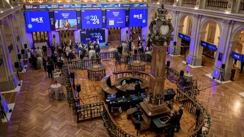 Li Vista General Del Parque De La Bolsa De Madrid