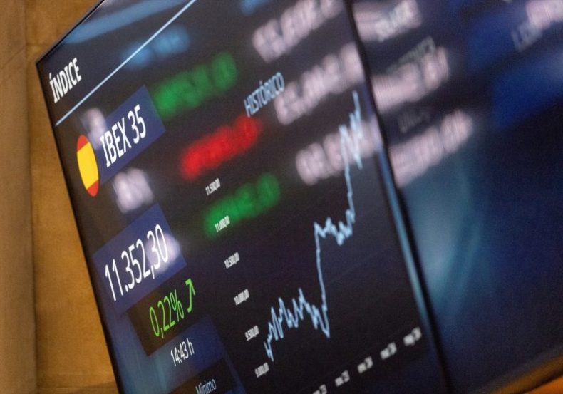Europapress 5973786 Panel Ibex 35 Palacio Bolsa 20 Mayo 2024 Madrid Espana Ibex 35 Cotizaba