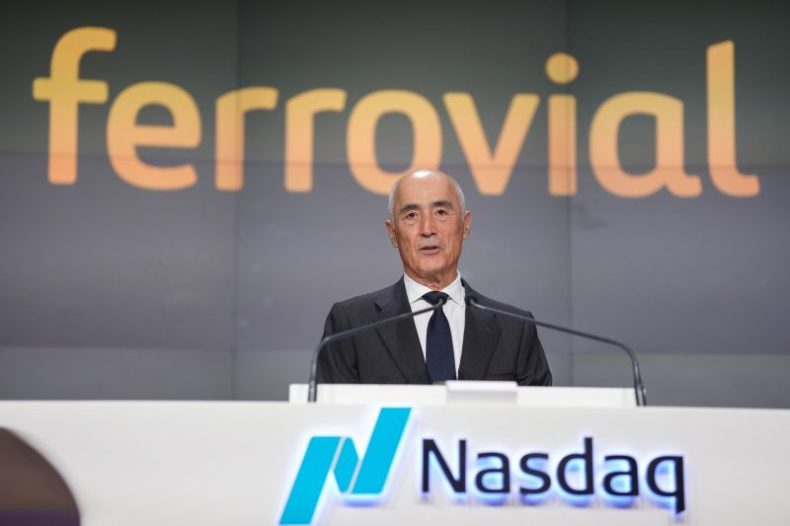 Europapress 6270239 Presidente Ferrovial Rafael Pino Acto Toque Campana Bolsa Nueva York