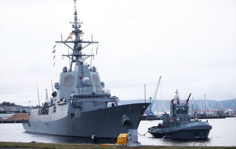 Europapress 4667789 Fragata Almirante Juan Borbon Llegada Estacion Naval Grana Septiembre