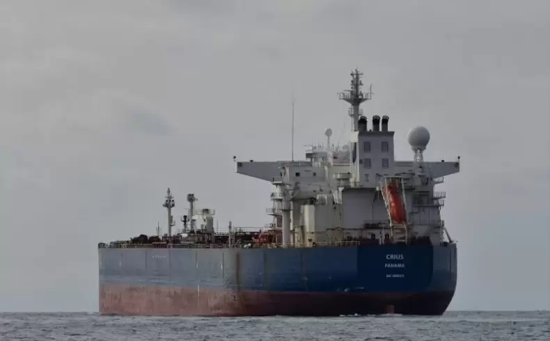 Europapress 5086292 Buque Crius Antes Recibir Carga Petroleo Marzo 2023 Ceuta Espana Buques