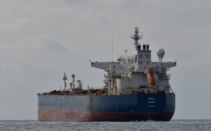 Europapress 5086292 Buque Crius Antes Recibir Carga Petroleo Marzo 2023 Ceuta Espana Buques