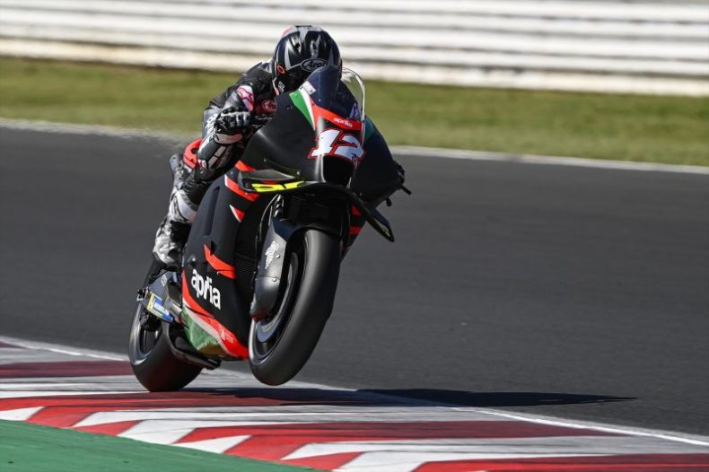 Europapress 3923159 Piloto Espanol Motogp Maverick Vinales Debut Aprilia Test Privado Circuito