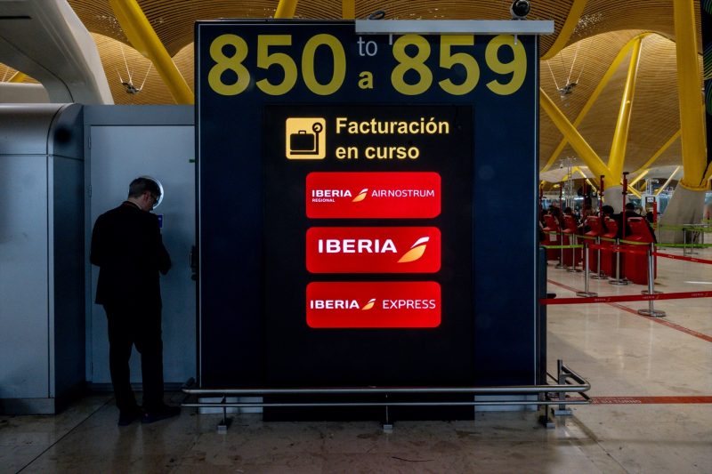 Europapress 7363821 Mostradores Facturacion Iberia 13 Marzo 2026 Madrid Espana Iberia
