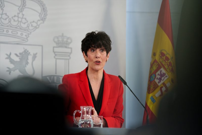 Europapress 7438860 Ministra Inclusion Seguridad Social Migraciones Elma Saiz Rueda Prensa
