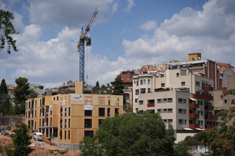 Europapress 6883974 Construccion Edificio Sostenible Vallcarca 31 Julio 2025 Barcelona