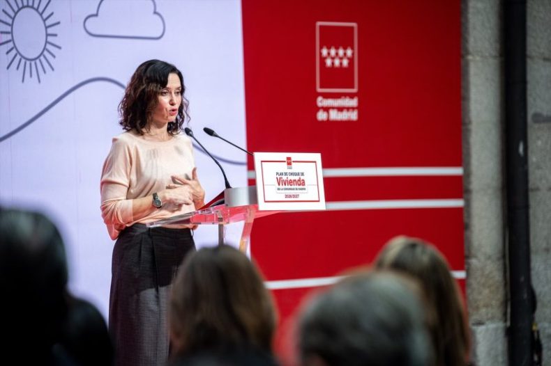 Europapress 7078652 Presidenta Comunidad Madrid Isabel Diaz Ayuso Presentacion Plan Vivienda