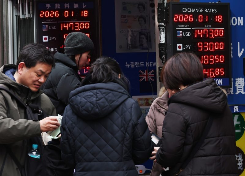 Europapress 7227590 18 January 2026 South Korea Seoul Exchange Rate Boards Are Displayed At