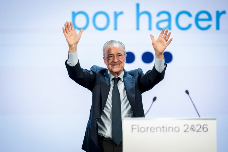 Europapress 7554725 Florentino Perez Attends During His Presentation Of His Candidacy For The