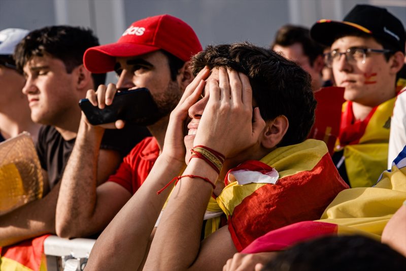 Europapress 7599847 Varias Personas Primer Partido Disputado Seleccion Espanola Copa Mundial