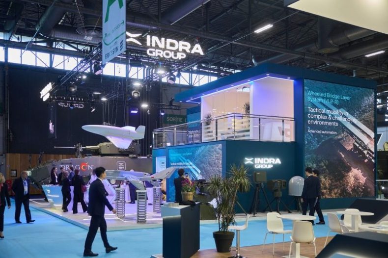 Europapress 7603506 Pabellon Indra Eurosatory