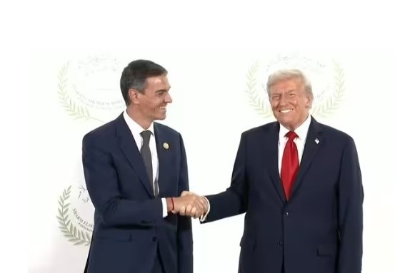 Sánchez Y Trump Se Saludan Con Normalidad Una Semana Después De Pedir Expulsar A España De La Otan