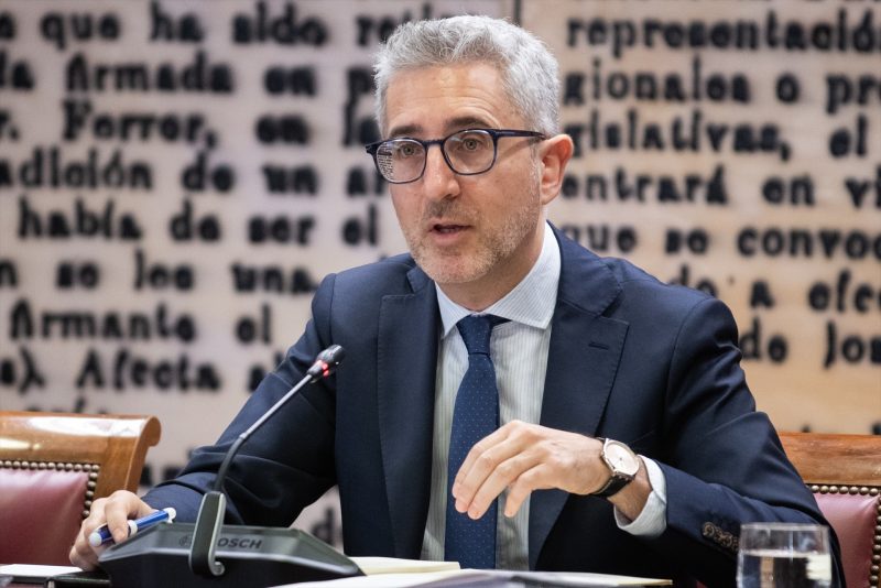 Europapress 7632708 Ministro Hacienda Arcadi Espana Comparece Comision Hacienda 30 Junio