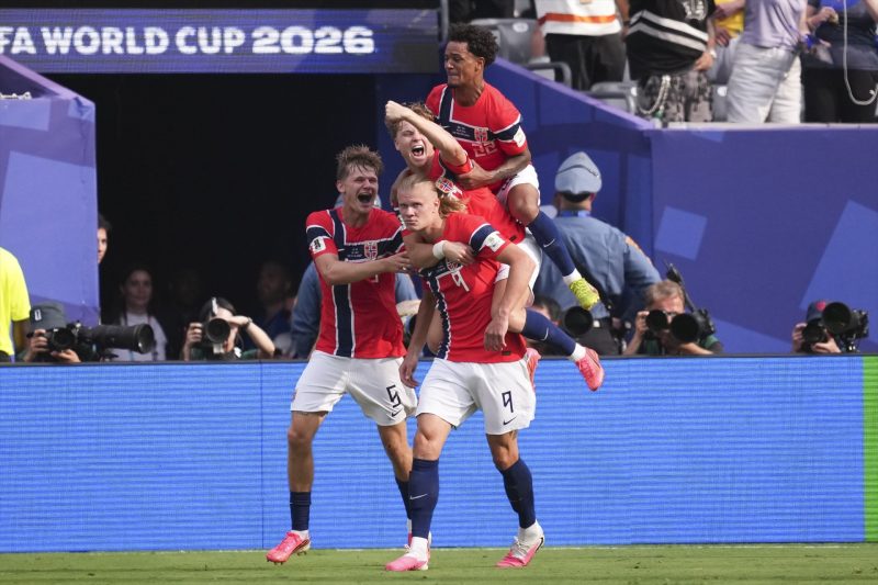 Europapress 7648101 Erling Haaland Of Norway Celebrates After Scoring His Teams First Goal With