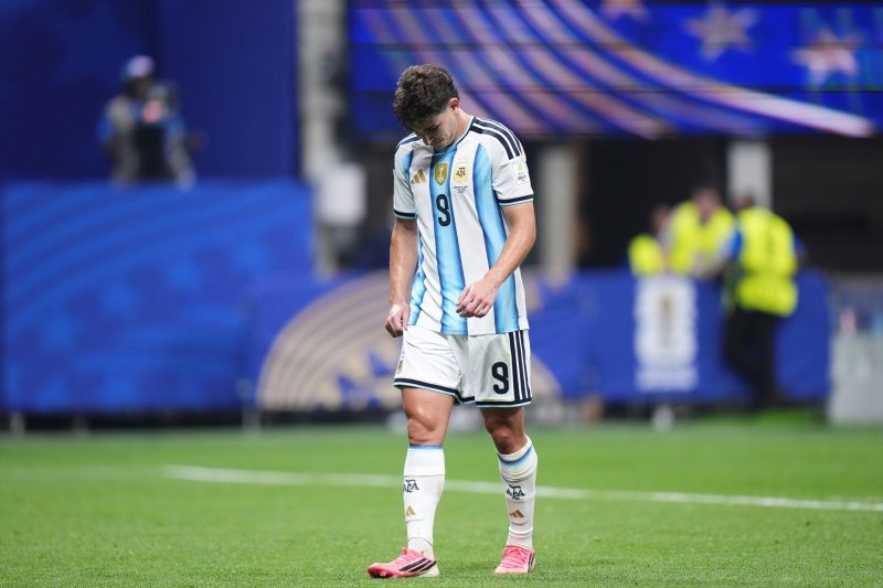 Europapress 7652245 Julian Alvarez Of Argentina Reacts During The Fifa World Cup 2026 Round Of