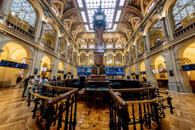 Europapress 7652000 Paneles Informativos Palacio Bolsa Madrid Julio 2026 Madrid Espana Ibex