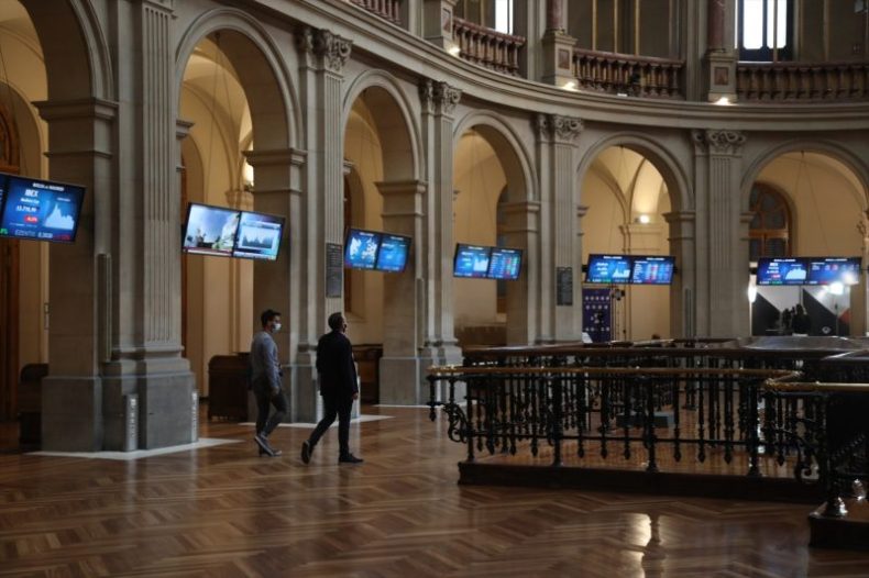 Europapress 4021114 Interior Palacio Bolsa 21 Octubre 2021 Madrid Espana Ibex 35 Amanece Jueves