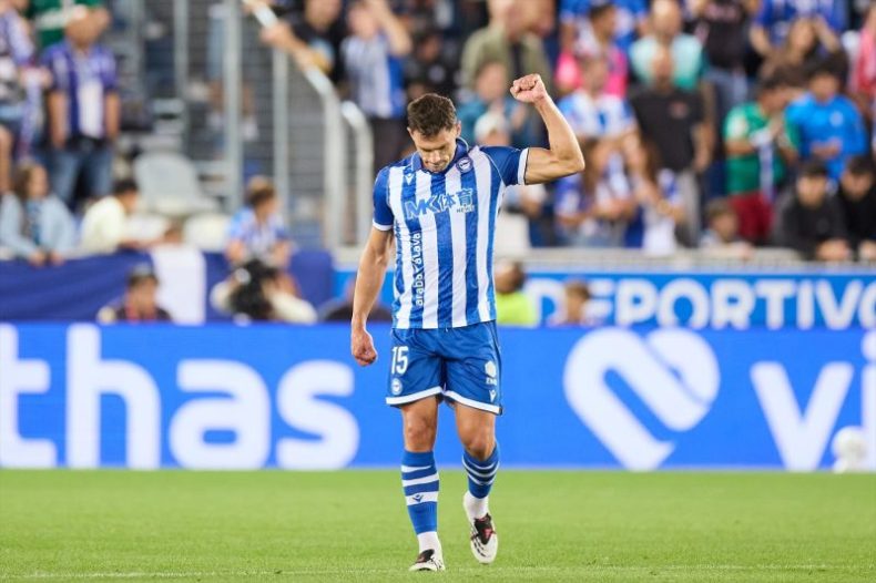 Europapress 7736484 Lucas Boye Of Deportivo Alaves Celebrates After Scoring The Teams First